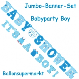 Jumbo-Banner-Set Shower with Love Boy