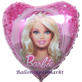 Barbie mit Diadem, Luftballon aus Folie mit Ballongas