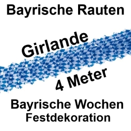 Bayrische Raute Festgirlande 4 Meter