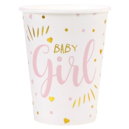 Baby Shower Partybecher, pink