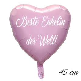 Beste Enkelin der Welt Luftballon. 45 cm inklusive Helium