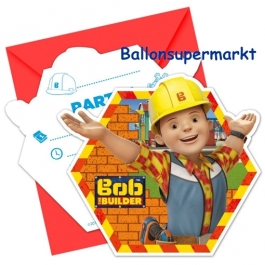 Bob der Baumeister Einladungskarten zum Kindergeburtstag