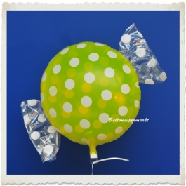Candy Luftballon aus Folie mit Helium, Dots, Fruits Lemon