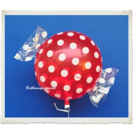 Candy Luftballon aus Folie mit Helium, Dots, Fruits Strawberry