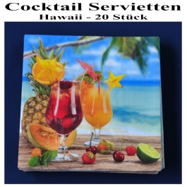 Cocktail Servietten Hawaii