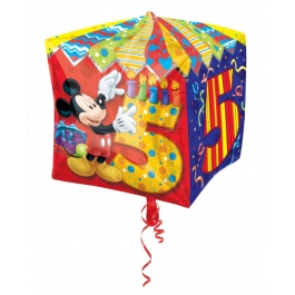 Cubez Luftballon aus Folie Mickey Mouse zum 5. Geburtstag