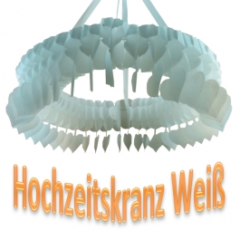 Deko-Kranz Hochzeit, Hochzeitskranz Weiß