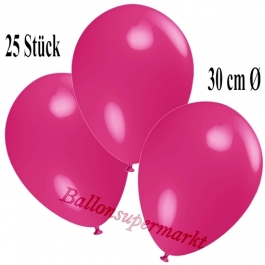 Deko-Luftballons Fuchsia, 25 Stück