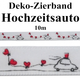 Deko-Zierband Hochzeitsauto,10 m