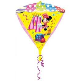 Diamonz Luftballon aus Folie Minnie Mouse zum 4. Geburtstag