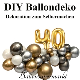 DIY Ballondeko zum 40. Geburtstag