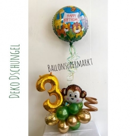 Luftballon-Deko- Kindergeburtstag Dschungel