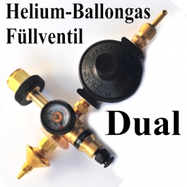 Duales Helium-Ballongas-Füllventil für Latexballons und Folienballons