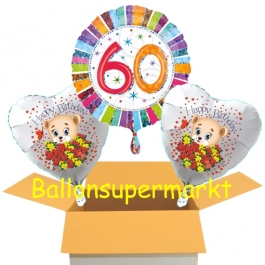 Luftballons aus Folie zum 60. Geburtstag