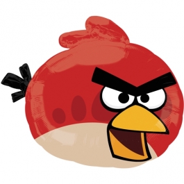 Angry Birds Red Luftballon aus Folie ohne Ballongas