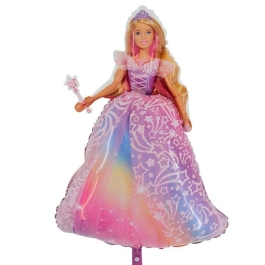 Barbie Prinzessin Luftballon aus Folie inklusive Helium