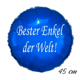 Bester Enkel der Welt Luftballon. 45 cm inklusive Helium