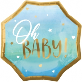 Folienballon, Jumbo Blue Baby Boy zur Geburt und Taufe