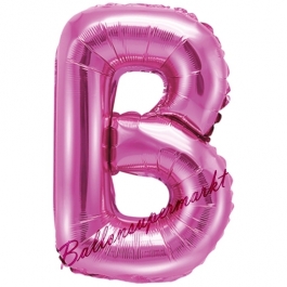 Luftballon Buchstabe B, pink, 35 cm