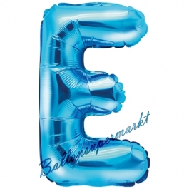 Luftballon Buchstabe E, blau, 35 cm