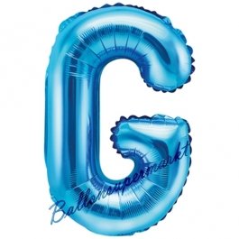 Luftballon Buchstabe G, blau, 35 cm