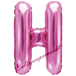 Luftballon Buchstabe H, pink, 35 cm