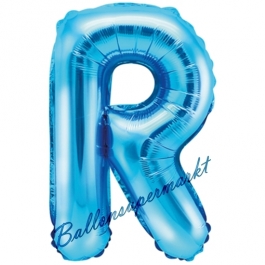 Luftballon Buchstabe R, blau, 35 cm