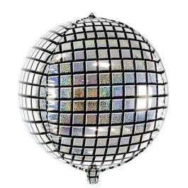 Folienballon Partydeko Disco, Mottoparty 70er, Ballon inklusive Helium 