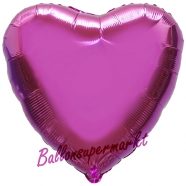 Luftballon aus Folie in Herzform, pink