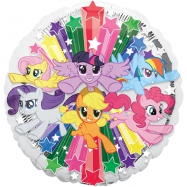 My Little Pony Gruppe Luftballon aus Folie ohne Helium