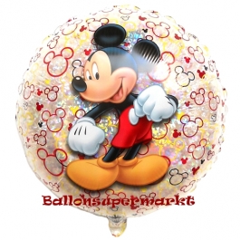 Mickey Maus, holografischer Luftballon inklusive Helium/Ballongas