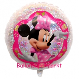 Minnie Maus, holografischer Luftballon inklusive Helium/Ballongas