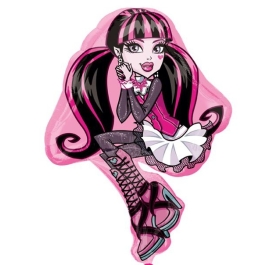 Monster High, Draculaura Luftballon. Großer Folienballon mit Ballongas-Helium 