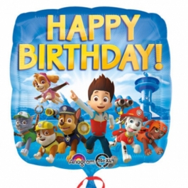 Paw Patrol Geburtstags-Luftballon aus Folie mit Helium