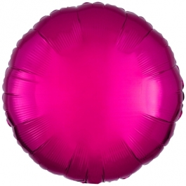 Rundluftballon Pink, 45 cm mit Ballongas Helium