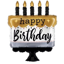 Folienballon,Satin Metallic Birthday Cake