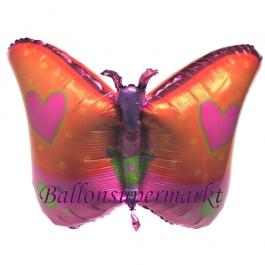 Schmetterling, Luftballon aus Folie inklusive Helium