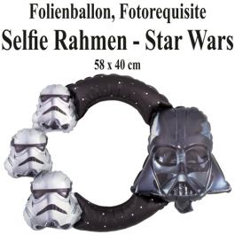 Star Wars, aufblasbarer Selfie-Rahmen, Folienballon, Fotorahmen