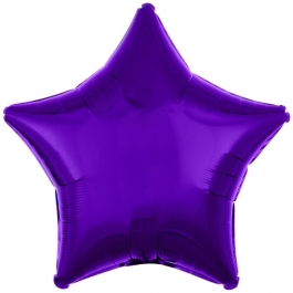 Sternballon, Lila, Luftballon Stern, Ballonstern, Ballon in Sternform mit Ballongas Helium