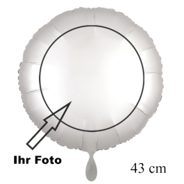 Fotoballon, Luftballon mit eigenem Foto in Rundform