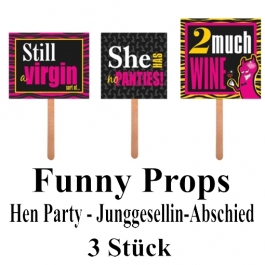 Party Props, Hen Party, Foto Requisiten, Junggesellinnenabschied