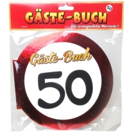 Gästebuch zum 50. Geburtstag, Verkehrsschild 50