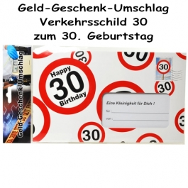 Geld-Geschenk-Umschlag zum 30. Geburtstag