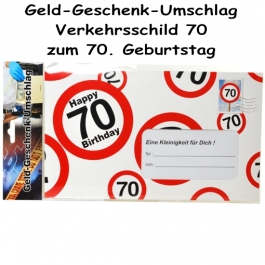 Geld-Geschenk-Umschlag zum 70. Geburtstag