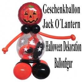 Geschenkballon zu Halloween, Ballonfigur, Ballondekoration