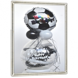 Geschenkballon zum Geburtstag, Fußball, Happy Birthday