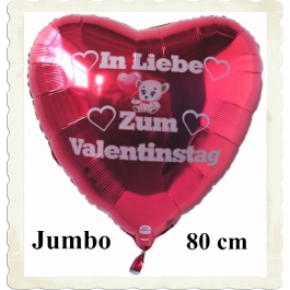 Großer Herzluftballon mit Helium: In liebe zum Valentinstag
