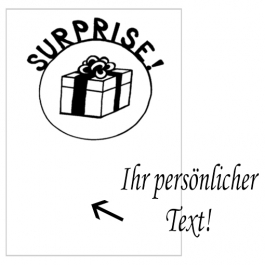 Grusskarte, Surprise Geschenk zum Geburtstag