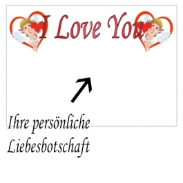 Grußkarte I love You Amoren, Liebesbotschaft