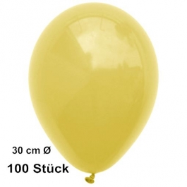 Luftballons Gelb, 28-30 cm, preiswert und günstig